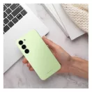 Roar Samsung Galaxy A54 5G prémium szilikon tok velúr béléssel, világoszöld