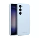 Roar Samsung Galaxy S23 5G prémium szilikon tok velúr béléssel, világoskék