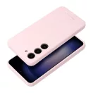 Roar Samsung Galaxy S23 5G prémium szilikon tok velúr béléssel, világos rózsaszín