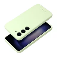   Roar Samsung Galaxy S23 5G prémium szilikon tok velúr béléssel, világoszöld
