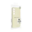 Roar Samsung Galaxy S24 5G prémium szilikon tok velúr béléssel, világossárga