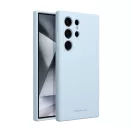 Roar Samsung Galaxy S24 Ultra 5G prémium szilikon tok velúr béléssel, világoskék