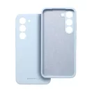 Roar Samsung Galaxy S24 Ultra 5G prémium szilikon tok velúr béléssel, világoskék