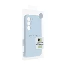 Roar Samsung Galaxy S24 Ultra 5G prémium szilikon tok velúr béléssel, világoskék