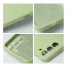 Roar Samsung Galaxy S24 Ultra 5G prémium szilikon tok velúr béléssel, világoszöld