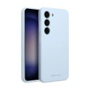 Roar Samsung Galaxy A15 4G / A15 5G prémium szilikon tok velúr béléssel, világoskék