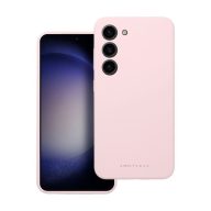   Roar Samsung Galaxy A15 4G / A15 5G prémium szilikon tok velúr béléssel, világos rózsaszín