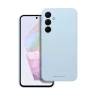   Roar Samsung Galaxy A35 5G prémium szilikon tok velúr béléssel, világoskék