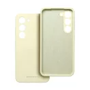 Roar Samsung Galaxy A35 5G prémium szilikon tok velúr béléssel, világossárga