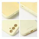 Roar Samsung Galaxy A35 5G prémium szilikon tok velúr béléssel, világossárga