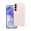 Roar Samsung Galaxy A55 5G prémium szilikon tok velúr béléssel, világos rózsaszín