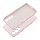 Roar Samsung Galaxy A55 5G prémium szilikon tok velúr béléssel, világos rózsaszín