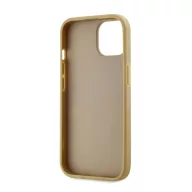   Karl Lagerfeld Wrinkled PU Signature Logo Apple iPhone 15 hátlap tok, arany