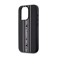   Karl Lagerfeld PU Saffiano Athleisure Apple iPhone 15 Pro Max hátlap tok csuklópánttal, rózsaszín