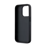   Karl Lagerfeld PU Saffiano Athleisure Apple iPhone 15 Pro Max hátlap tok csuklópánttal, rózsaszín