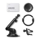 Energea AirLock univerzális autós tartó vezetéknélküli töltéssel, szélvédőre, fekete