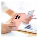 Apple iPhone 16 Plus kártyatartós szilikon tok, rózsaszín