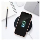 Apple iPhone 16 Plus kártyatartós szilikon tok, rózsaszín