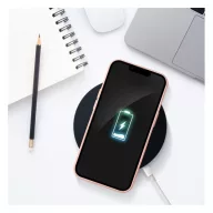   Apple iPhone 16 Plus kártyatartós szilikon tok, rózsaszín