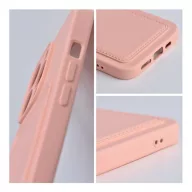   Apple iPhone 16 Plus kártyatartós szilikon tok, rózsaszín