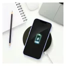 Apple iPhone 16 Plus kártyatartós szilikon tok, lila