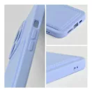 Apple iPhone 16 Plus kártyatartós szilikon tok, lila