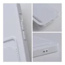 Apple iPhone 16 Plus kártyatartós szilikon tok, fehér