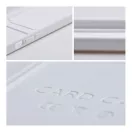 Apple iPhone 16 Plus kártyatartós szilikon tok, fehér