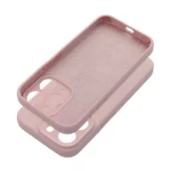   2mm Apple iPhone 16 Pro sand szilikon hátlap tok, rózsaszín