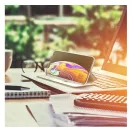 Forcell Elegance oldalra nyíló hátlap tok Apple iPhone 16 Pro Max, szürke