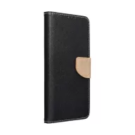 Fancy Apple iPhone 16 Pro Max flip tok, fekete/arany