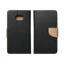 Fancy Apple iPhone 16 Pro Max flip tok, fekete/arany