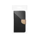 Fancy Apple iPhone 16 Pro Max flip tok, fekete/arany