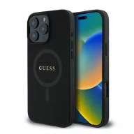   Guess PU Saffiano Classic Logo Apple iPhone 16 Pro Max Magsafe kompatibilis tok, barna GUHMP16XPSAHMCK