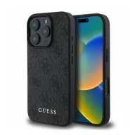   Guess 4G Classic Apple iPhone 16 Pro hátlap tok, fekete/barna GUHCP16LG4GFGR
