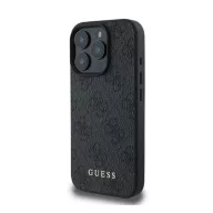   Guess 4G Classic Apple iPhone 16 Pro hátlap tok, fekete/barna GUHCP16LG4GFGR