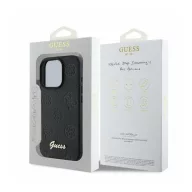   Guess 4G Classic Apple iPhone 16 Pro hátlap tok, fekete/barna GUHCP16LG4GFGR