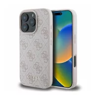   Guess 4G Classic Apple iPhone 16 Pro hátlap tok, rózsaszín GUHCP16LG4GFPI