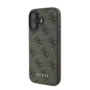 Guess 4G Classic Apple iPhone 16 Plus hátlap tok, barna GUHCP16MG4GFBR