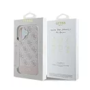 Guess 4G Bottom Stripe Apple iPhone 16 Plus hátlap tok, rózsaszín GUHCP16MG4GLPI