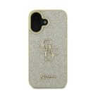 Guess Fixed Glitter Big 4G Apple iPhone 16 Plus hátlap tok, arany