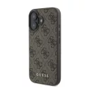 Guess 4G Classic Apple iPhone 16 hátlap tok, barna GUHCP16SG4GFBR