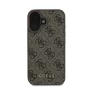 Guess 4G Classic Apple iPhone 16 hátlap tok, barna GUHCP16SG4GFBR