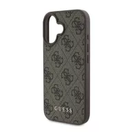   Guess 4G Classic Apple iPhone 16 hátlap tok, barna GUHCP16SG4GFBR