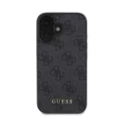 Guess 4G Classic Apple iPhone 16 hátlap tok, fekete/barna GUHCP16SG4GFGR