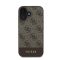 Guess 4G Bottom Stripe Apple iPhone 16 hátlap tok, barna GUHCP16SG4GLBR