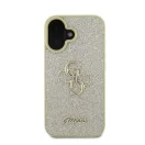 Guess Fixed Glitter Big 4G Apple iPhone 16 hátlap tok, arany