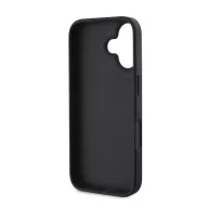   Guess Fixed Glitter Big 4G Apple iPhone 16 hátlap tok, fekete/barna