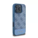 Guess 4G Bottom Stripe Apple iPhone 16 Pro Max hátlap tok, kék GUHCP16XG4GLBL