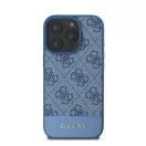 Guess 4G Bottom Stripe Apple iPhone 16 Pro Max hátlap tok, kék GUHCP16XG4GLBL